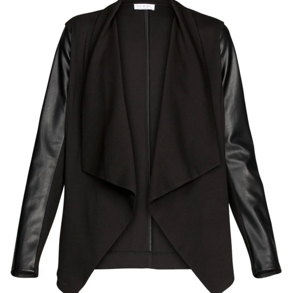 Sofia by Sofia Vergara Black Drape Blazer